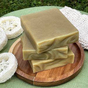 Savon au lait de chèvre vert purifiant